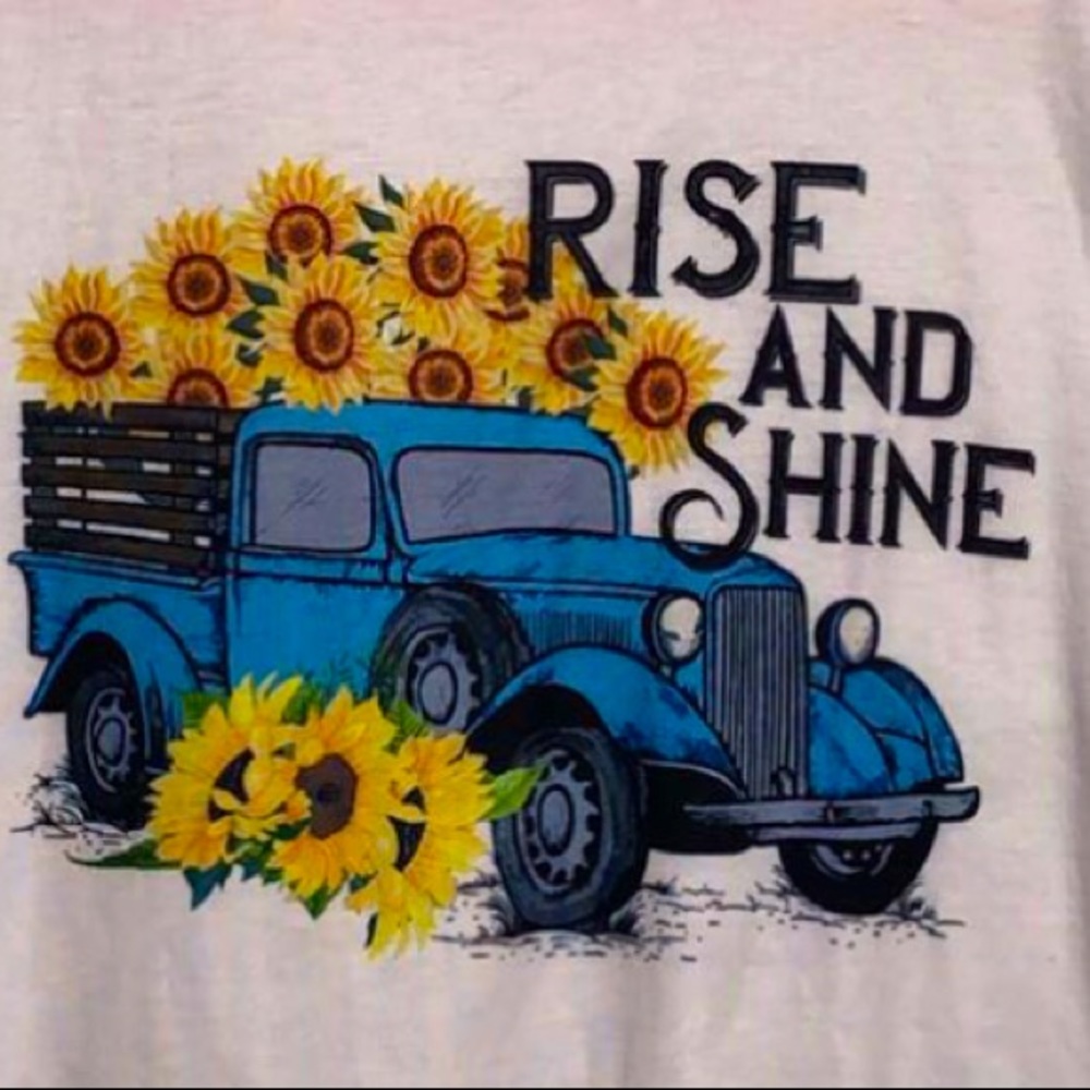 rise and shine flower shirt